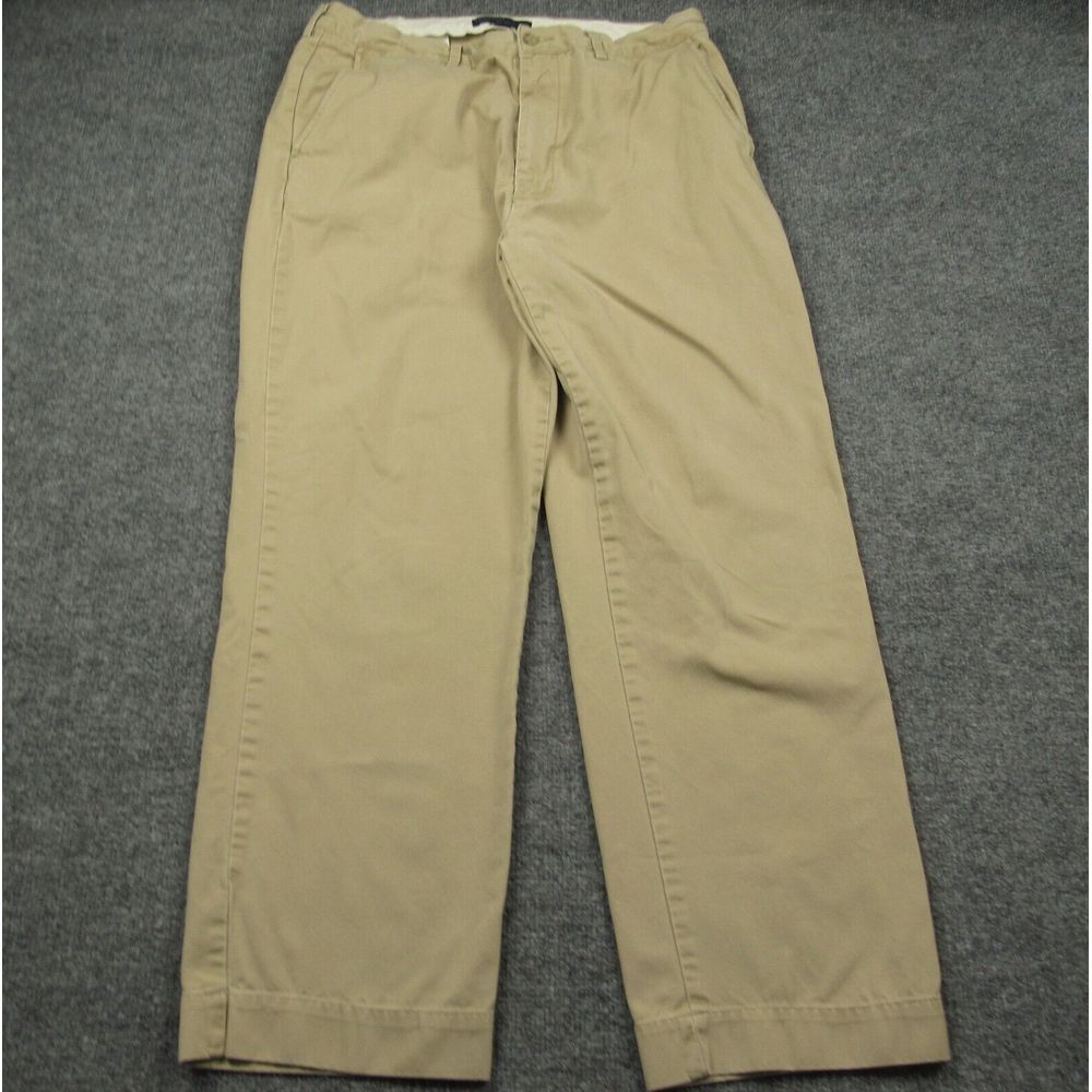 Polo Ralph‎ Lauren Pants Mens 35X29.5 Beige Chino Classic Fit Academia Tag 35x32